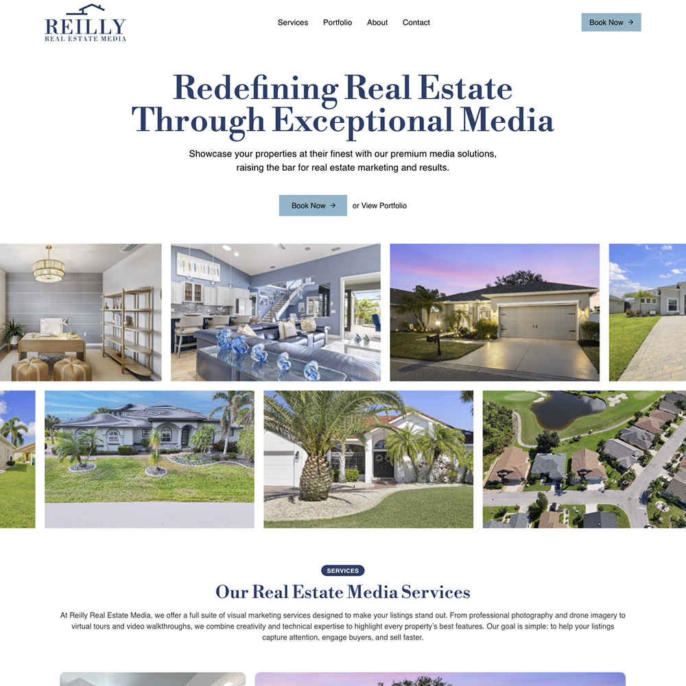 Dillon LaGamma - Custom Website Design and Development Portfolio for Reilly Real Estate Media